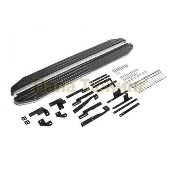 Пороги алюминиевые Rival Premium для Nissan X-Trail T32 2018-