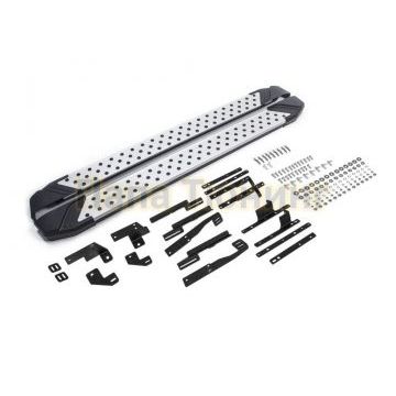 Пороги алюминиевые Rival BMW Style V2 для Nissan X-Trail T32 2018-