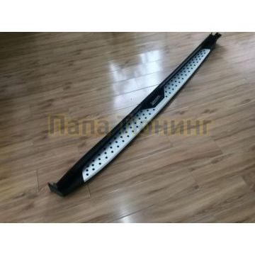 Пороги алюминиевые OEM Tuning для Hyundai Santa Fe 2018-2021