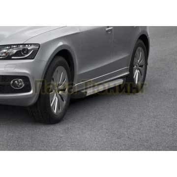 Пороги алюминиевые Rival Start для Audi Q5 2008-2016
