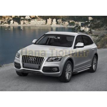 Пороги алюминиевые Rival BMW Style V2 для Audi Q5 2008-2016