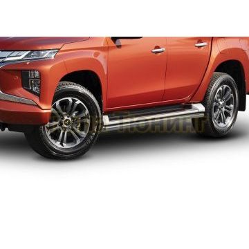Защита порогов d42 Rival для Mitsubishi L200 2019-