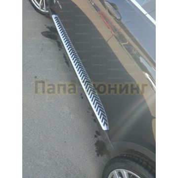 Пороги алюминиевые OEM для BMW X3 2010-2017