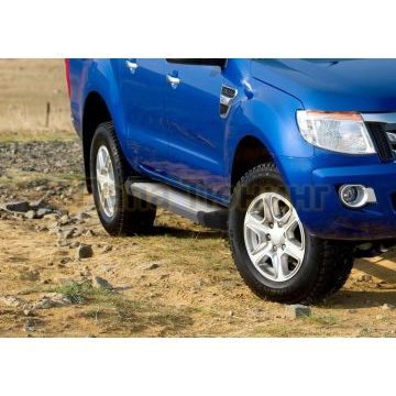 Пороги алюминиевые Rival Start для Ford Ranger 2012-2015