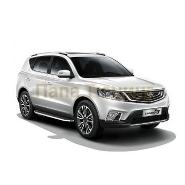 Пороги алюминиевые Rival Premium для Geely Emgrand X7 2016-