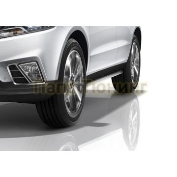 Защита штатных порогов d57 мм Rival для Geely Emgrand X7 2019-