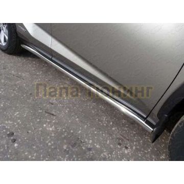Пороги труба 60 мм ТСС для Lexus NX-200 2014-2017