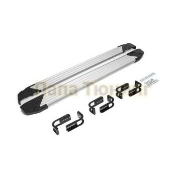 Пороги алюминиевые Rival Start для Mercedes-Benz X-Class 2018-