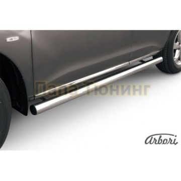 Защита штатных порогов труба 57 мм на 3 двери Slitkoff для Suzuki Grand Vitara 2008-2011 Защита штатных порогов труба 57 мм на 3 двери Slitkoff для Suzuki Grand Vitara 2008-2011