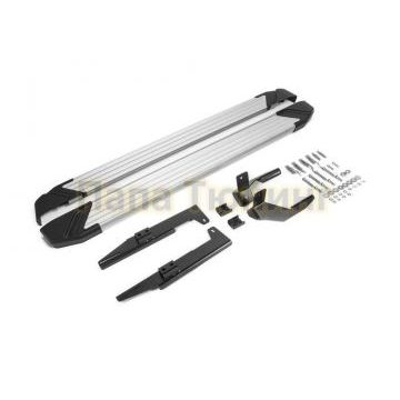 Пороги алюминиевые Rival Start для Suzuki SX4 2015-