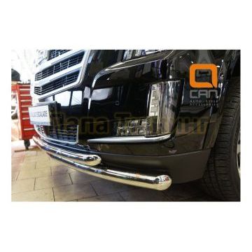 Защита передняя двойная 76-76 мм CAN Otomotiv для Cadillac Escalade 2015-