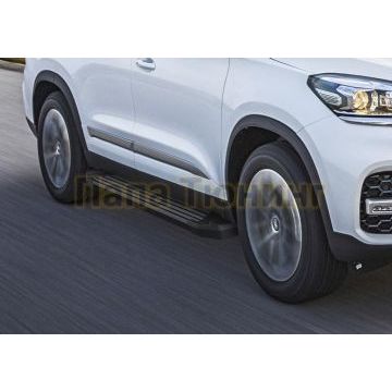 Пороги алюминиевые Rival Black New для Chery Tiggo 7/7 Pro/8 2019-/Exeed LX 2022-/Chery Tiggo 8 Pro 2021-/Chery Tiggo 8 Pro Max 2022-/XCITE X-Cross 7 2024-