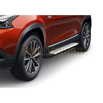 Пороги алюминиевые Rival BMW-Style V2 для Chery Tiggo 7/7 Pro/8 2019-/Exeed LX 2022-/Chery Tiggo 8 Pro 2021-/Chery Tiggo 8 Pro Max 2022-/Chery Tiggo 7 Pro Max 2022-/XCITE X-Cross 7 2024-