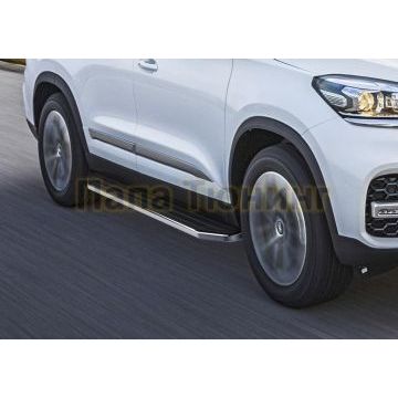 Пороги алюминиевые Rival Premium для Chery Tiggo 7/7 Pro/8 2019-/Exeed LX 2022-/Chery Tiggo 8 Pro 2021-/Chery Tiggo 8 Pro Max 2022-/Chery Tiggo 7 Pro Max 2022-/XCITE X-Cross 7 2024-