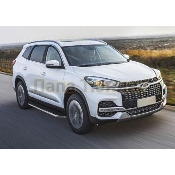 Пороги алюминиевые Rival Premium для Chery Tiggo 7/7 Pro/8 2019-/Exeed LX 2022-/Chery Tiggo 8 Pro 2021-/Chery Tiggo 8 Pro Max 2022-/Chery Tiggo 7 Pro Max 2022-/XCITE X-Cross 7 2024-