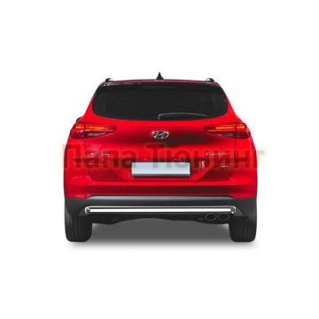 Защита заднего бампера d57, кроме High-Tech Plus Rival для Hyundai Tucson 2018-2021