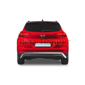 Защита заднего бампера d57 скоба кроме High-Tech Plus Rival для Hyundai Tucson 2018-2021