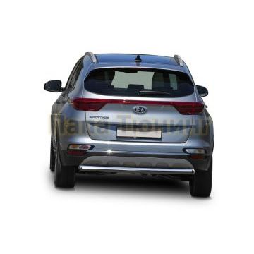 Защита заднего бампера d57 Rival для Kia Sportage 2018-2021