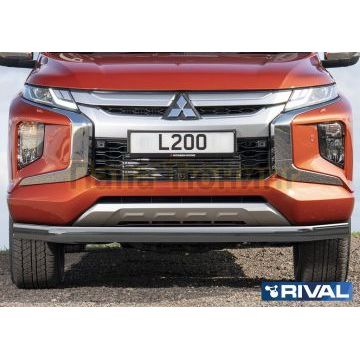 Защита переднего бампера d76 Rival для Mitsubishi L200 2019-
