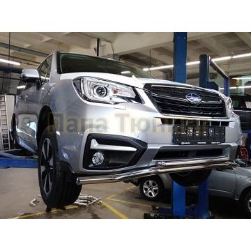 Защита передняя двойная D 50,8/42,4 ALFeko для Subaru Forester 2016-2018