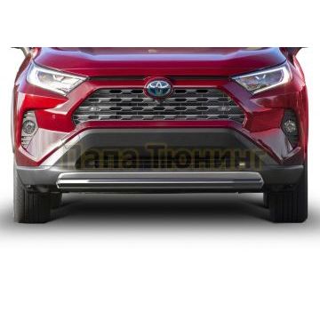 Защита переднего бампера короткая d57 для Toyota RAV4 2019-