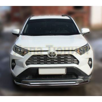 Защита передняя большая двойная D60,3/42,4 для ALFeko для Toyota RAV4 2019-