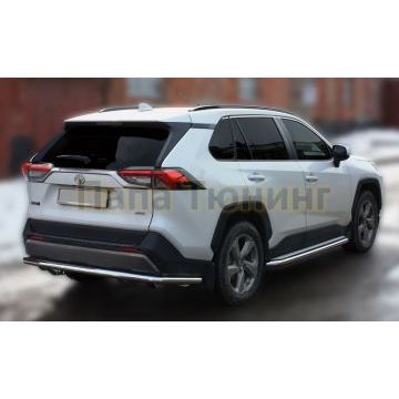 Защита задняя большая D60,3 ALFeko для Toyota RAV4 2019-