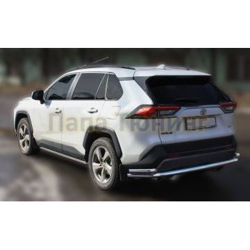 Защита задняя большая с уголками D 60,3/50,8 ALFeko для Toyota RAV4 2019-