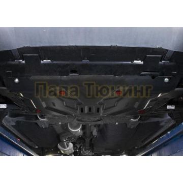 Защита картера + КПП АвтоБРОНЯ для Honda CR-V, V - 2.0; 2.4 2017-