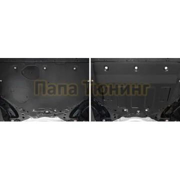 Защита картера + КПП АвтоБРОНЯ для Mazda 3, V - 1.5 (120 л.с.; 150 л.с.); АКПП 2019-