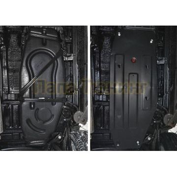 Защита топливного бака АвтоБРОНЯ для Changan CS75, V - 1.8 (163 л.с.); АКПП 2015-