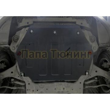 Защита картера + КПП АвтоБРОНЯ для Jac S3, V - 1.5 (113л.с.); АКПП, передний привод 2014-