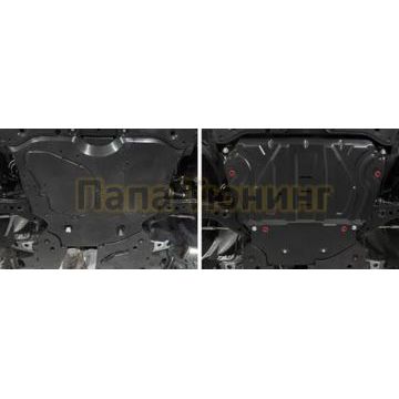 Защита картера + КПП АвтоБРОНЯ для Toyota Rav4 (XA50), V - 2.0; 2.5; 2 Части 2019-/Lexus NX 250, V - 2.5 2021-