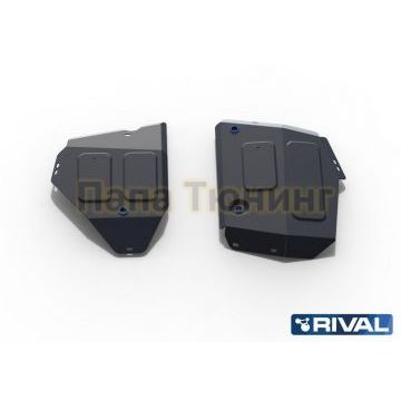 Защита топливного бака Rival для Jeep Compass, V - 2.4 (150 л.с.); полный привод 2018-