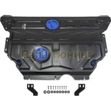 Защита картера + КПП Rival для Skoda Karoq, V - 1.4 (150л.с.) 2020-