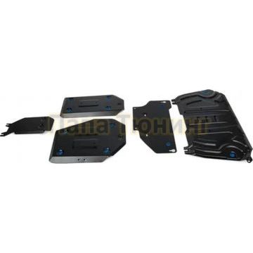 Комплект защит картер + КПП + топливный бак + редуктор Rival для Toyota Rav4 (XA50), V - 2.0; 2.5 2019-