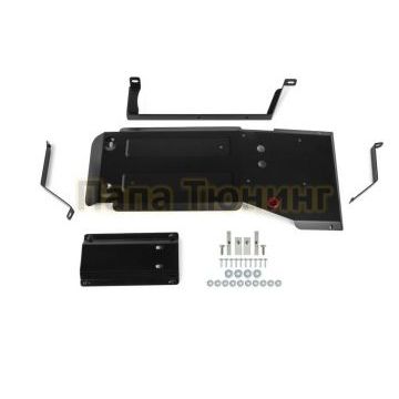 Защита КПП + РК сталь 2 мм АвтоБРОНЯ для UAZ Patriot, V - все, АКПП 2019-