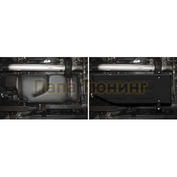 Защита топливного бака сталь 2 мм RIVAL для Mercedes-Benz X-Class, V - 2.3TD; 3.0D; полный привод 2017-2020