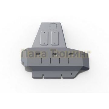 Защита картера + КПП алюминий 6 мм RIVAL для Jeep Wrangler JK 2D/4D, V - 2.8d 2007-2018 Защита картера + КПП алюминий 6 мм RIVAL для Jeep Wrangler JK 2D/4D, V - 2.8d 2007-2018