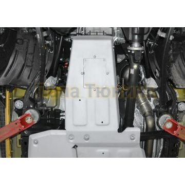 Защита картера алюминий 6 мм RIVAL для Jeep Wrangler JL, V - 2.0T; 3.6 2018-