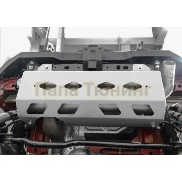 Защита глушителя алюминий 6 мм RIVAL для Jeep Wrangler JL, V - 2.0T, 3.6 2018-