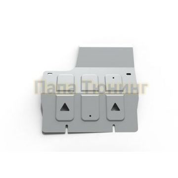 Защита КПП алюминий 6 мм RIVAL для Land Rover Defender 110/90, V - все 2007-2016