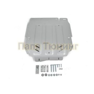 Защита КПП алюминий 6 мм RIVAL для Mercedes-Benz X-Class, V - 2.3TD; 3.0D; полный привод 2018-