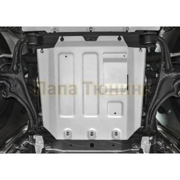 Защита картера алюминий 6 мм RIVAL для Mercedes-Benz G-class, V - 2.9 (249 л.с.); 4.0(421 л.с.); 4.0(585 л.с.); Серый 2018-