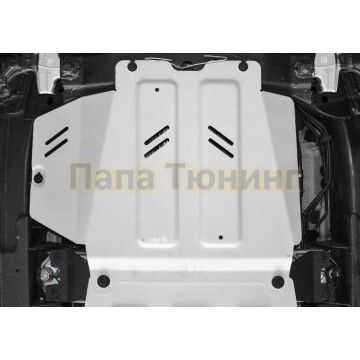 Защита КПП алюминий 6 мм RIVAL для Mercedes-Benz G-class, V - 2.9 (249 л.с.); 4.0(421 л.с.); 4.0(585 л.с.); Серый 2018-