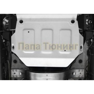 Защита РК алюминий 6 мм RIVAL для Mercedes-Benz G-class, V - 2.9 (249 л.с.); 4.0(421 л.с.); 4.0(585 л.с.); Серый 2018-