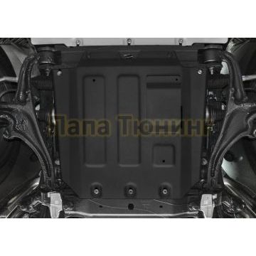 Защита картера алюминий 6 мм RIVAL для Mercedes-Benz G-class, V - 2.9 (249 л.с.); 4.0(421 л.с.); 4.0(585 л.с.); Черный 2018-