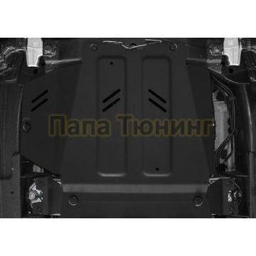 Защита КПП алюминий 6 мм RIVAL для Mercedes-Benz G-class, V - 2.9 (249 л.с.); 4.0(421 л.с.); 4.0(585 л.с.); Черный 2018-