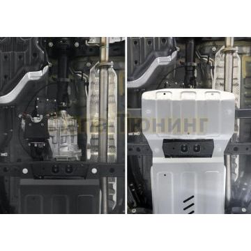 Защита РК алюминий 6 мм RIVAL для Toyota Fortuner, V - 2.8d; 2.7; полный привод 2017-