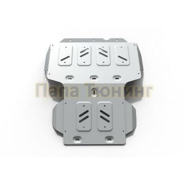 Защита радиатора + картера алюминий 6 мм RIVAL для Toyota Land Cruiser 100, V - 4.2d; 4.7 1998-2007 Защита радиатора + картера алюминий 6 мм RIVAL для Toyota Land Cruiser 100, V - 4.2d; 4.7 1998-2007